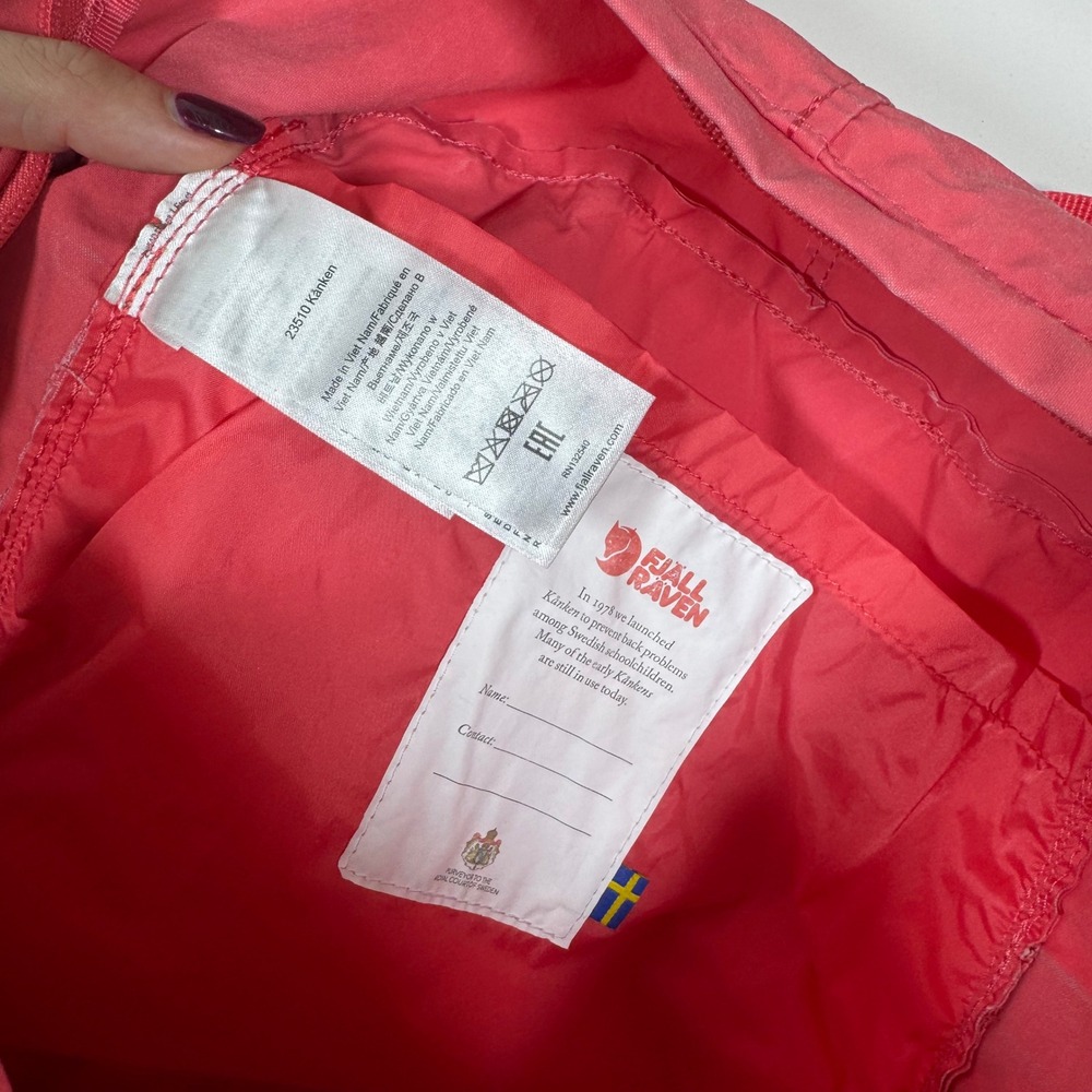 Fjallraven‎ Kanken Classic Backpack Peach Pink 23510 Casual Minimalist Preppy - Picture 8 of 11